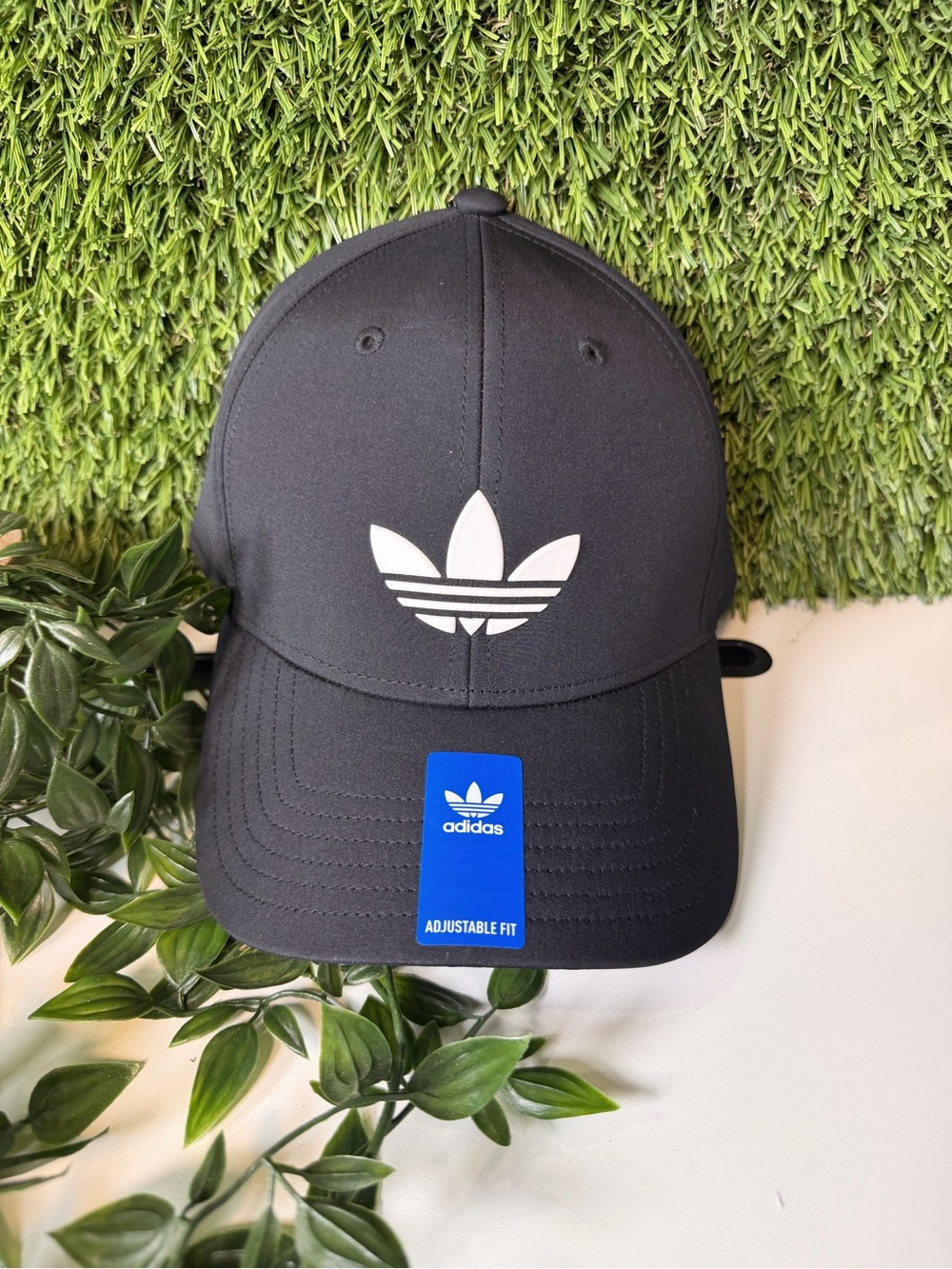 adidas Black and White Trefoil Snapback Hat